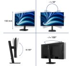 Philips 3000 series 27B2U3601/00 computer monitor 68.6 cm (27") 2560 x 1440 pixels Quad HD LCD Black