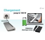 i-tec USB-C Metal Ergonomic 3x 4K Display Docking Station with Power Delivery 100 W + Universal Charger 100 W