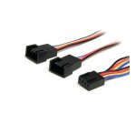 StarTech.com Câble répartiteur d'alimentation pour ventilateurs à 4 broches de 31 cm - F/M