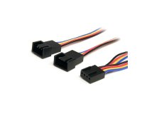 StarTech.com Câble répartiteur d'alimentation pour ventilateurs à 4 broches de 31 cm - F/M