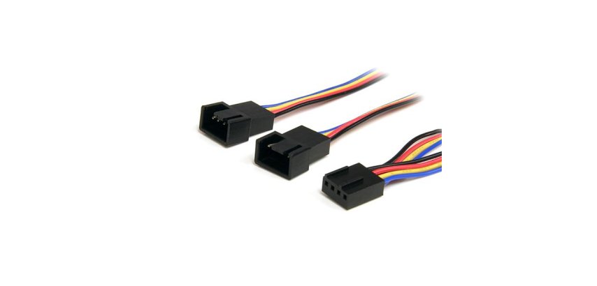 StarTech.com Cavo sdoppiatore per alimentatore ventola 4 pin 12'' - F/M
