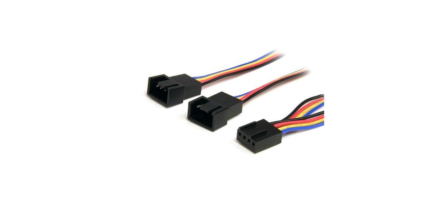 StarTech.com Câble répartiteur d'alimentation pour ventilateurs à 4 broches de 31 cm - F/M