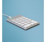 R-Go Tools Clavier R-Go Numpad Break, clavier numérique ergonomique avec logiciel de pause, filaire, blanc