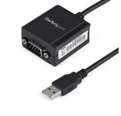StarTech.com Câble Adaptateur de 1,8m à 1 Port FTDI USB vers Série RS232 avec Rétention COM, Adaptateur USB vers RS232 - Conforme TAA