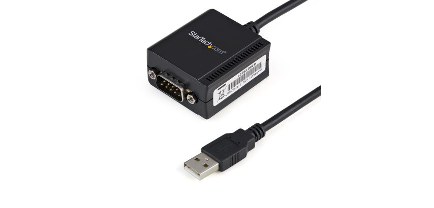 StarTech.com Câble Adaptateur de 1,8m à 1 Port FTDI USB vers Série RS232 avec Rétention COM, Adaptateur USB vers RS232 - Conforme TAA