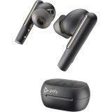 Poly Écouteurs noir charbon Voyager Free 60+ UC M + adaptateur USB-C BT700 + étui de charge avec écran tactile