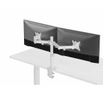 Equip 17"-32" Articulating Dual Monitor Desk Mount Bracket, White