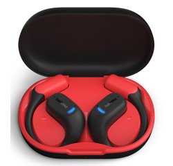 Philips Serie 6000 TAA6709BK/00 cuffia e auricolare True Wireless Stereo (TWS) A clip Sport Bluetooth Nero, Rosso