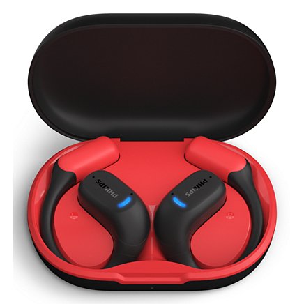 Philips 6000 series TAA6709BK/00 headphones/headset True Wireless Stereo (TWS) Ear-hook Sports Bluetooth Black, Red