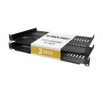 StarTech.com Lot de 2 Étagères pour Rack Serveurs 1U, Plateaux en Porte-à-Faux Ventilés pour Montage en Rack, Adaptés aux Racks ou Armoires Réseau 19 pouces, Très Résistants, Profondeur de 25cm, Capacité de Charge Maximale de 20kg Chacun