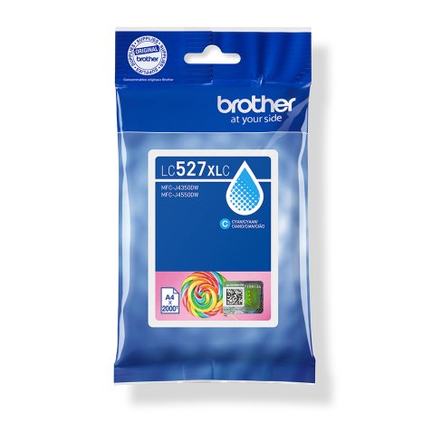 Brother LC527XLC cartuccia d'inchiostro 1 pz Originale Resa elevata (XL) Ciano