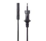 StarTech.com Cable de 2m de Alimentación para Ordenador Portátil o Impresora , UE a C7, 2,5A 250V, 18AWG, Cable de Repuesto para Portátil, Cable Cargador para Ordenador Portátil