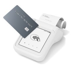 SumUp Solo lecteur de cartes à puce Batterie Wi-Fi + 4G Blanc
