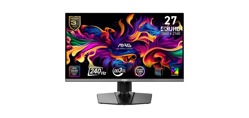 MSI MAG 272UP QD-OLED X24 Monitor PC 67,3 cm (26.5") 3840 x 2160 Pixel 4K Ultra HD Nero