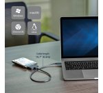 StarTech.com SATA to USB-C Cable, USB 10Gbps to 2.5in SATA I II III Hard Drive Adapter, External Converter for SSD or HDD Data Transfer