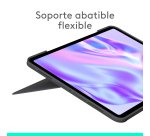 Logitech Combo Touch, funda con teclado, iPad Pro 13 pulgadas (M4)(2024) - Teclado retroiluminado extraíble con soporte abatible, escritura cómoda, modo multiuso, Disposición QWERTY Español - Grafito