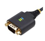 StarTech.com 2ft (60cm) 2-Port USB to Serial Adapter Cable, Interchangeable DB9 Screws/Nuts, COM Retention, USB-A to DB9 RS232, FTDI, Level-4 ESD Protection, Windows/macOS/ChromeOS/Linux - Rugged TPE Construction