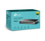 TP-Link TL-SG108S(UN) switch No administrado Gigabit Ethernet (10/100/1000) Escritorio Negro