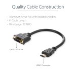 StarTech.com 8in HDMI to DVI-D Video Cable Adapter - HDMI Male to DVI Female