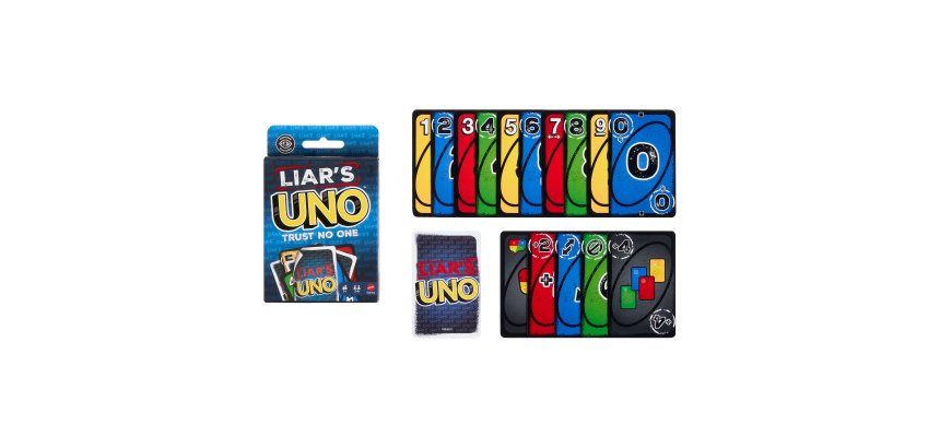 Games Liar’s UNO Card Game for Adults, Kids, Families, Parties & Game Nights, Trick Play & Bluffing
