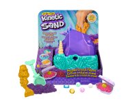 Kinetic Sand , Mermaid Crystal Playset, Over 1lb of Play Sand, Gold Shimmer Sand, Storage & Tools, Sensory Toys, Holiday Gifts & Stocking Stuffers for Kids Ages 3 and up