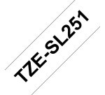 Brother TZESL251 ruban d'étiquette Noir sur blanc