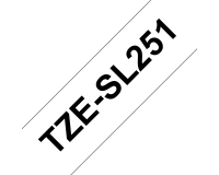 Brother TZESL251 ruban d'étiquette Noir sur blanc
