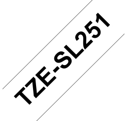 Brother TZESL251 label-making tape Black on white
