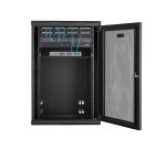 StarTech.com Armadio Rack 19" 18U a Muro - Server Rack 19 pollici a 4 montanti con cerniere - Rack Dati Ventilato con Ripiano 1U e Pannelli Laterali Rimovibili per apparecchiature dati/AV/elettroniche/informatiche