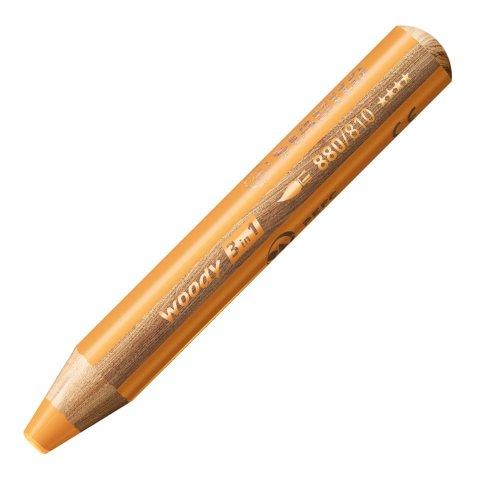 Woody 3in1 crayon de couleur multi-surfaces mine extra-large (10 mm) - Orange clair