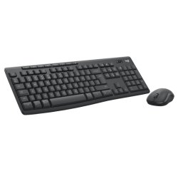 Pack Teclado + Ratón RF Wireless Bluetooth QWERTY Internacional de EE.UU. Grafito Logitech MK370