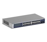 NETGEAR GS724Tv6 Géré L2+/L3 Gigabit Ethernet (10/100/1000) 1U Bleu, Gris