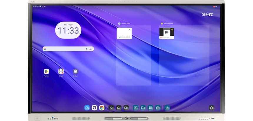 SMART Technologies MX286-V5 tableau blanc interactif 2,18 m (86") 3840 x 2160 pixels Écran tactile Argent USB / Bluetooth