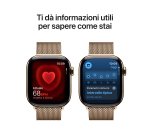 Apple Watch Series 11 GPS + Cellular 42mm Cassa Titanio Oro con Loop in maglia Milanese Oro