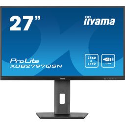 iiyama ProLite XUB2797QSN-B1 écran plat de PC 68,6 cm (27") 2560 x 1440 pixels Wide Quad HD LED Noir