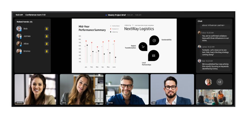 Samsung QPDX-5K Écran plat de signalisation numérique 2,67 m (105") LCD Wifi 500 cd/m² 5K Ultra HD Noir Tizen 7.0 24/7