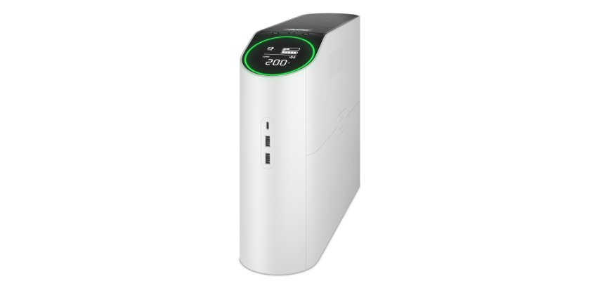APC Back-UPS Pro for Gaming, 2200VA/1320W, Tower, 230V, 4x Schuko and 2x IEC C13 outlets, RGB Lights, Pure Sine Wave, Arctic (White)