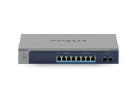 NETGEAR MS510TXUP commutateur réseau Géré L2/L3/L4 10G Ethernet (100/1000/10000) Connexion Ethernet, supportant l'alimentation via ce port (PoE) Gris, Bleu