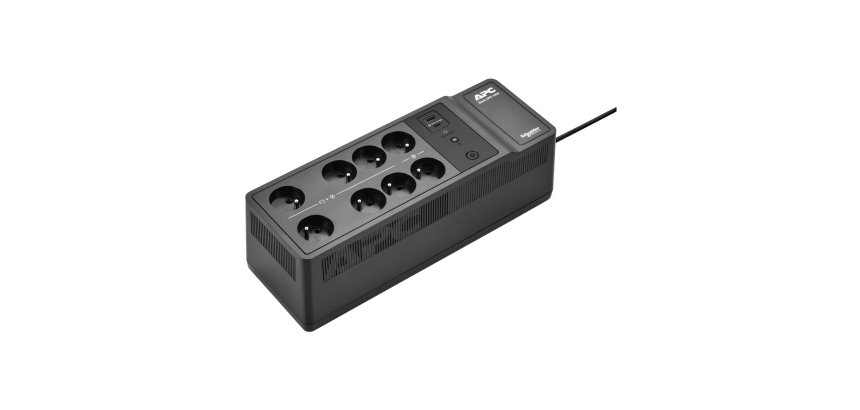 APC Back-UPS BE1050G2-FR - Onduleur 8x broches terre (Belgique), 1050VA, 2 chargeurs USB, 1 port data USB