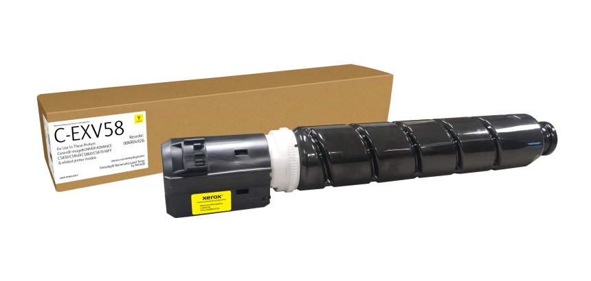 Toner remanufacturé Jaune Everyday™ de Xerox compatible avec Canon C-EXV58 (3766C002AA), Capacité standard