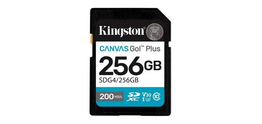 Kingston Technology Canvas Go! Plus 256GB SDXC Canvas Go Plus Gen4 200MB/s C10 UHS-I U3 V30