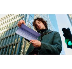 Logitech Keys-To-Go 2 AZERTY Français Bluetooth Lilas