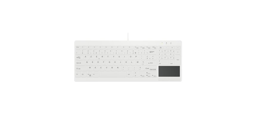 Contour Design Active Key AK-C7412 clavier Industriel USB Français Blanc
