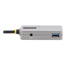 StarTech.com Hub USB-A à 4 Ports - Câble d'Extension USB 3.0 de 10m - Prolongateur USB Actif/Alimenté par Bus, Alimentation Optionnelle de 20W Incluse - Hub USB Type-A avec Protection ESD de Niveau 2