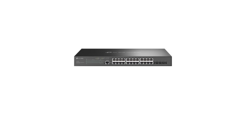 TP-Link Omada SG3428MP commutateur réseau Géré L2+ Gigabit Ethernet (10/100/1000) Connexion Ethernet, supportant l'alimentation via ce port (PoE) 1U Noir
