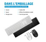 HP 650 Wireless Keyboard and Mouse Combo clavier Souris incluse Maison RF sans fil AZERTY Belge Noir