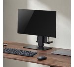 AISENS Soporte de Mesa ECO Giratorio e Inclinable para Monitor/TV y Mini PC 8Kg de 17-32, Negro