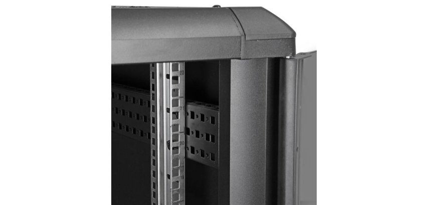 StarTech.com Armoire Rack Serveur 22U à 4 Montants, Armoire Verrouillable 19" pour Ordinateur/AV/Équipement IT, Rack Réseau pour Bureau/Domicile avec Roulettes et Rails de Montage Ajustables