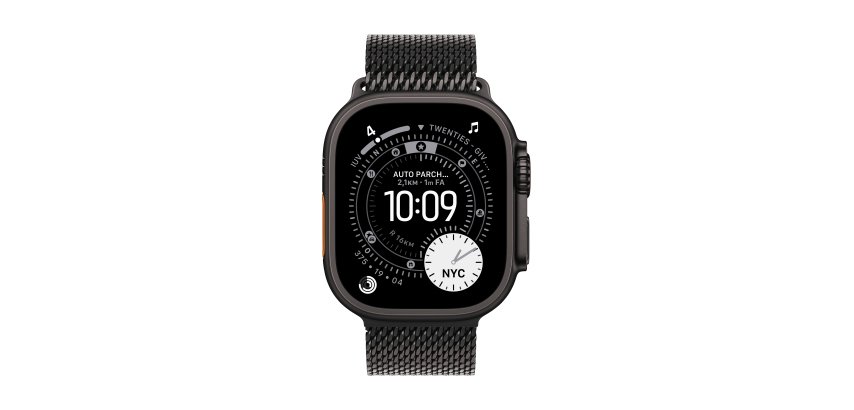 Apple MXKG3ZM/A accessoire intelligent à porter sur soi Bande Noir Titane