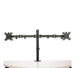 StarTech.com Desk Mount Dual Monitor Arm - Desk Clamp / Grommet VESA Monitor Mount for up to 32" (17.6lb/8kg) Displays - Ergonomic Articulating Monitor Arm - Height Adjustable/Tilt/Swivel/Rotating